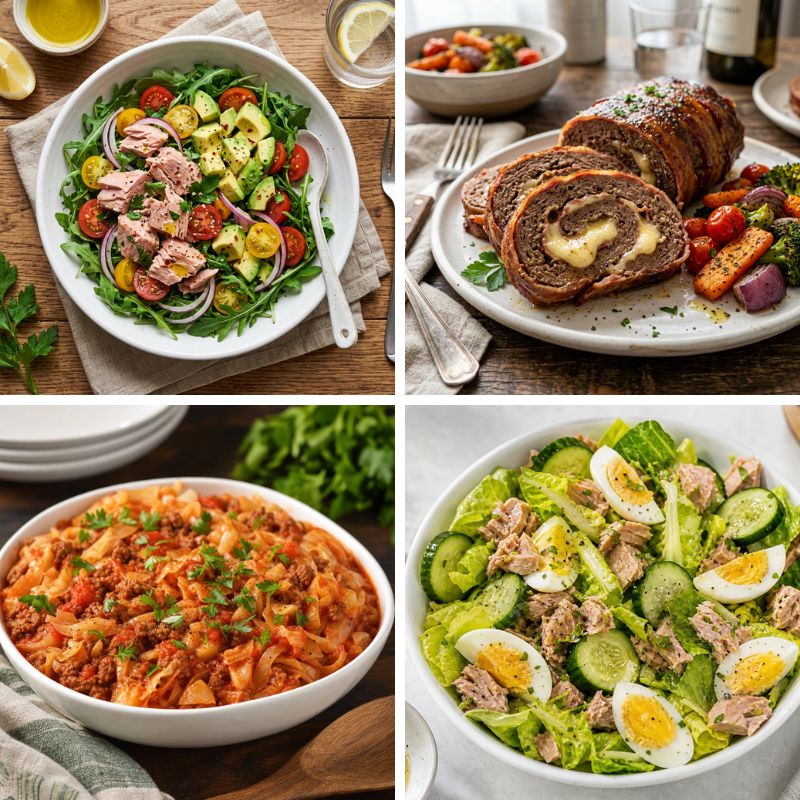 Saladas e marmitas